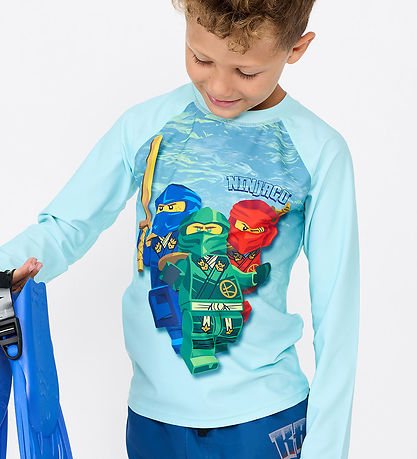 LEGO® Ninjago Swim Top - LwAgan 300 - UV40+ - Mint w. Print