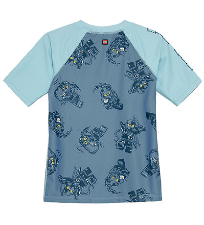 LEGO® Ninjago Badeshirt - LwAgan 301 - UV40+ - Mattblau m. Pri