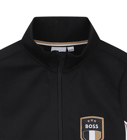 BOSS Cardigan - Team BOSS - Svart M. Bleikt