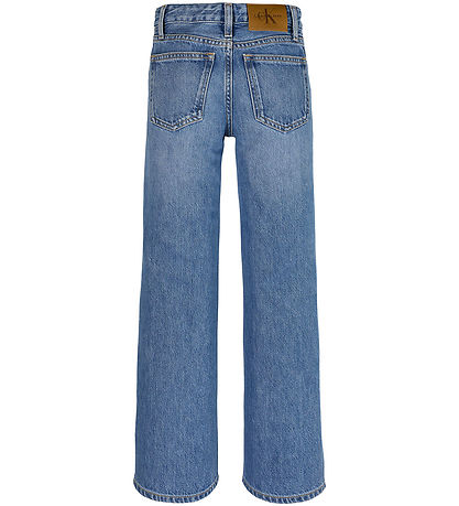 Calvin Klein Jeans - Hoher Bund, weites Bein - Soft Blue