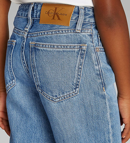 Calvin Klein Jeans - Hoher Bund, weites Bein - Soft Blue