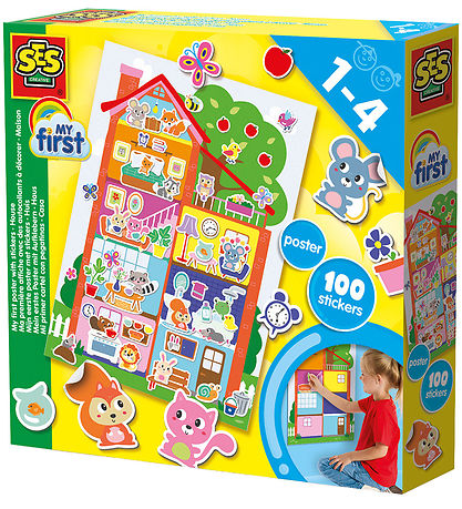 SES Creative - My First - Poster with Stickers - House