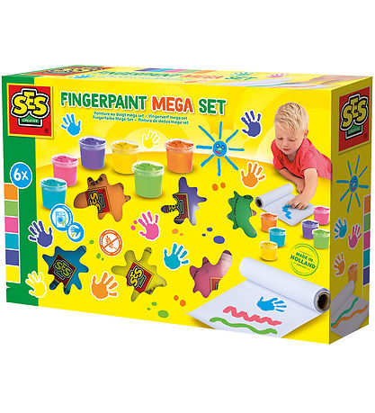 SES Creative - Fingerfärg Mega set - 6x110ml