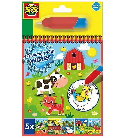SES Creative - Farm Colouring Book - Color with Water