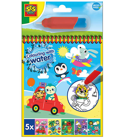 SES Creative - Travel Colouring Book - Color with Water