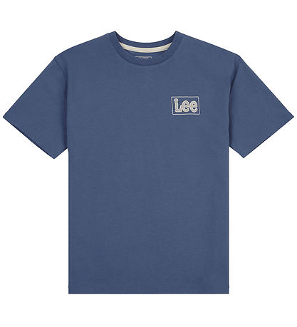 Lee Stuttermabolur - Ofhlaðinn - Vintage Indigo