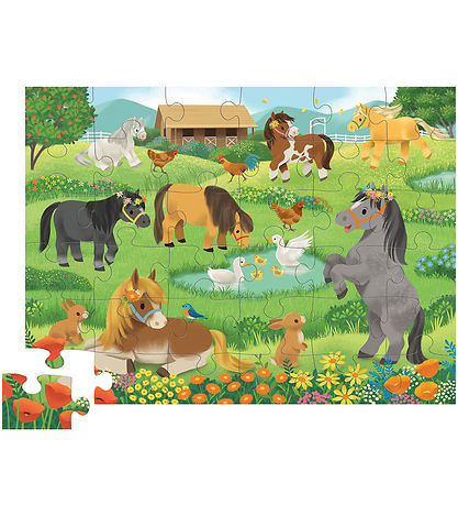 Crocodile Creek Jigsaw Puzzle - 36 Bricks - Pretty Ponies