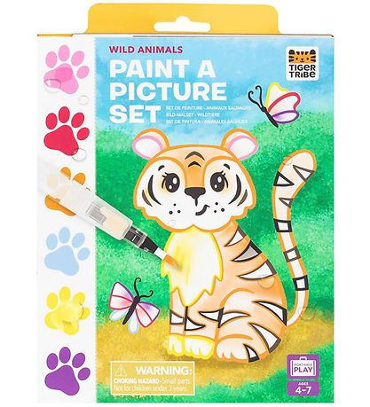 Tiger Tribe Colouring Set - Paint A Picture Set - Wild Animals