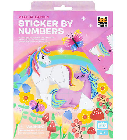 Tiger Tribe Creation Set - Sticker Town Numbers - Magical Garden