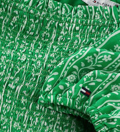 Tommy Hilfiger Topp - Tryckt smock - Strålande Green