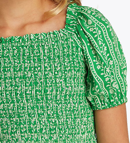 Tommy Hilfiger Topp - Tryckt smock - Strålande Green
