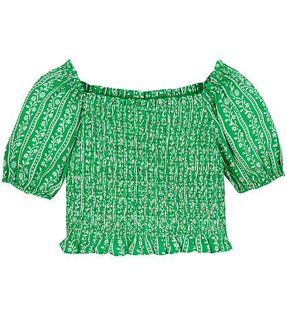 Tommy Hilfiger Topp - Tryckt smock - Strålande Green