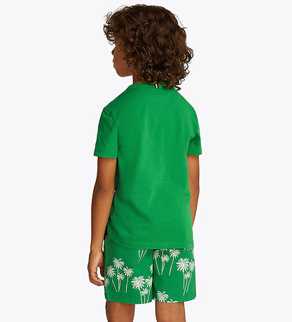 Tommy Hilfiger T-shirt - Palm Print - Radiant Green