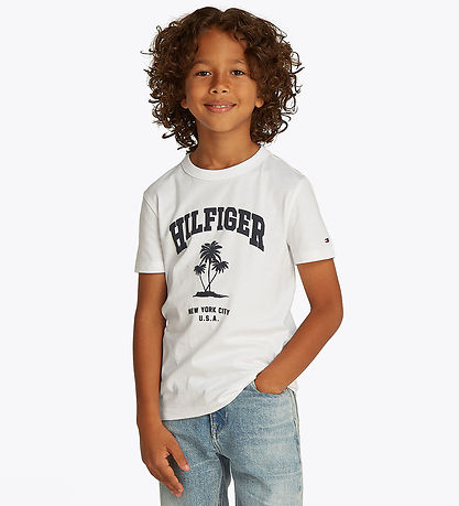 Tommy Hilfiger T-shirt - Palm Print - White
