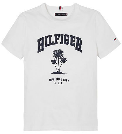Tommy Hilfiger T-shirt - Palm Print - White