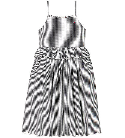 Tommy Hilfiger Kjóll - Strap Dress - Dark Nætur Dökkblátt Rönd