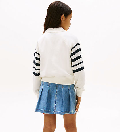 Tommy Hilfiger Sweatshirt - Script - Dark Night Navy Stripe