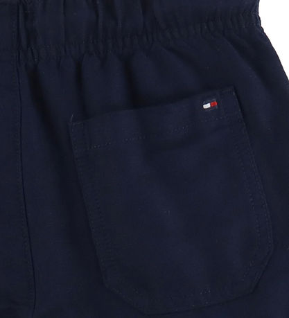 Tommy Hilfiger Byxor - Lin - Dark Natt Marinblå