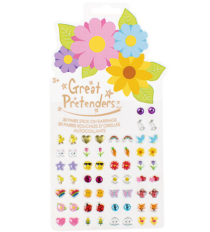 Great Pretenders Eyrnalokkar - Stick-on - 30 Stk. - Spring Blóm