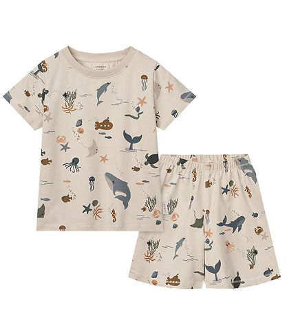 Liewood Pyjama Set - 2 Parts - Ilford - Sea Creature/Sandy