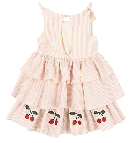 Konges Sløjd Kjóll - Ellie - Peony Stripe