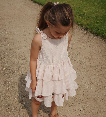Konges Sløjd Kjóll - Ellie - Peony Stripe