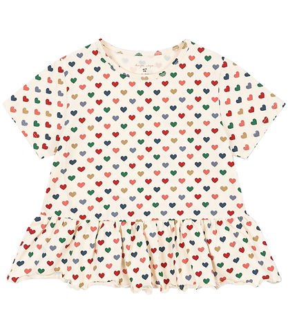 Konges Sløjd Stuttermabolur - Frill - Coeur Colorè