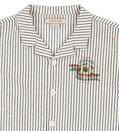 Konges Sløjd Skyrta - Elliot - Stripe Blue
