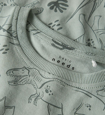 Name It Stuttermabolur - NmmValther - Aqua Grár/Tone Dino
