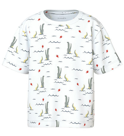 Name It Stuttermabolur - NmmValther - Bright White/Fish Alligato