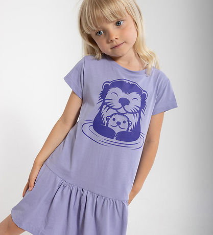 DYR-Cph Kleid- Tierisch munter - Lila Ottermutter