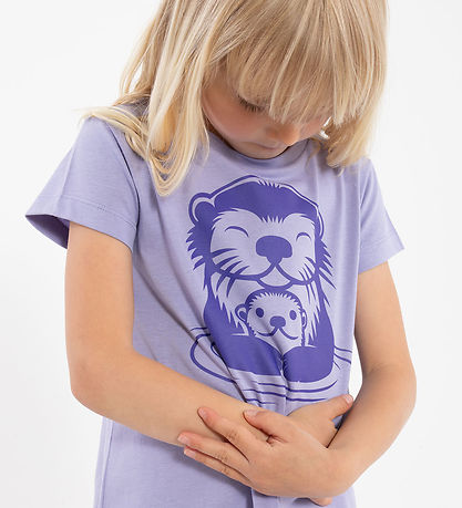 DYR-Cph Kleid- Tierisch munter - Lila Ottermutter