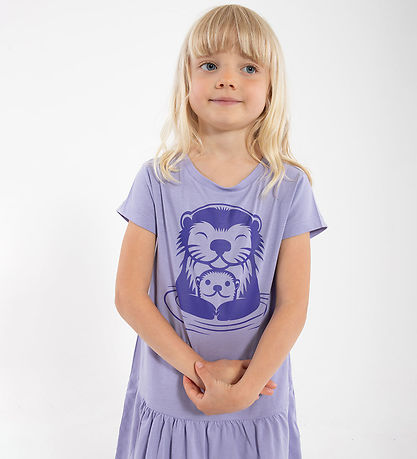 DYR-Cph Kleid- Tierisch munter - Lila Ottermutter