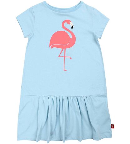 DYR-Cph Kleid - Tierisch munter - Baby Blue Flamingo