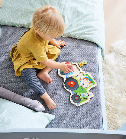 HABA Jigsaw Puzzle - 6 Bricks - Wood - Tractor
