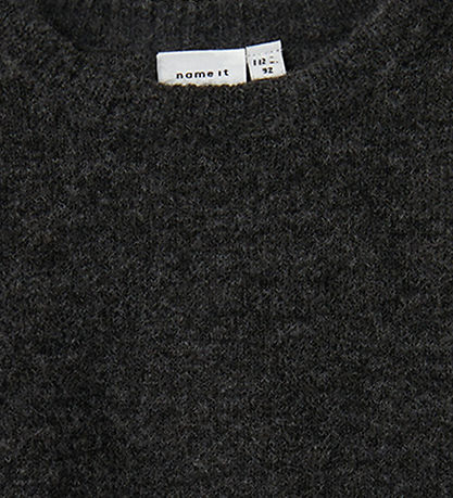 Name It Blússa - Prjónað - NmmTalils - Dark Grey Melange