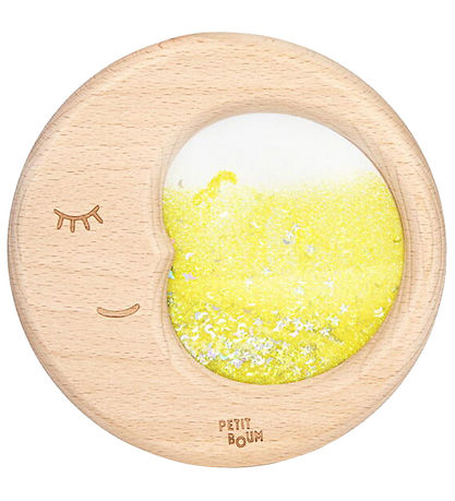 Jouet sensoriel Boum Petit - Bois - Flow Moon - Jaune