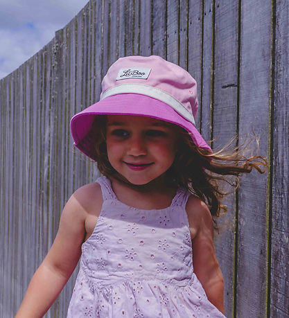 Lil' Boo Copenhagen Sommerhut - Block - Pink/Lila