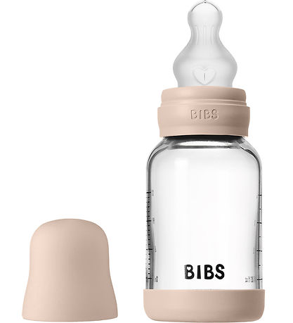 BIBS Peli - 120 ml - Gler/Sílikon - Blush