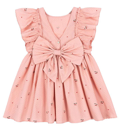 Konges Sløjd Kleid - Euböa Bow - Cherry Coeur