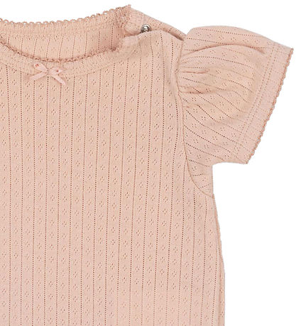 Konges Sløjd Bodysuit s/s - Minnie Puff - Cameo Rose