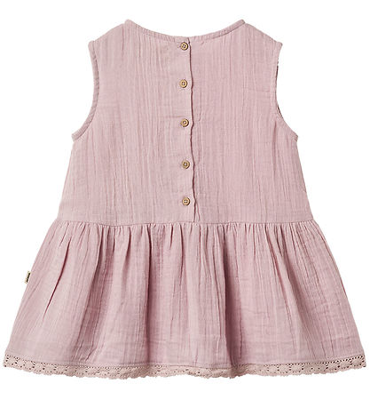 Wheat Topp - Muslin - Bea - Lavender Mist m. Spetsar