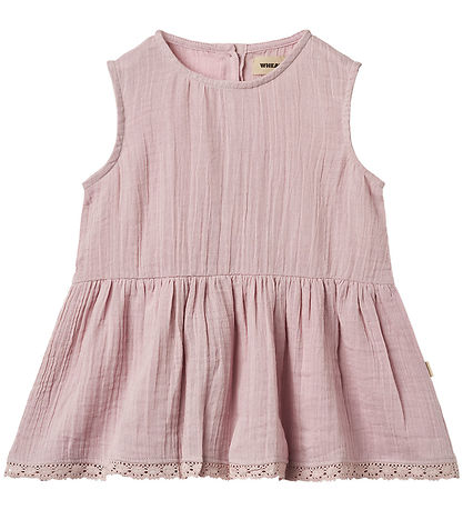 Wheat Topp - Muslin - Bea - Lavender Mist m. Spetsar