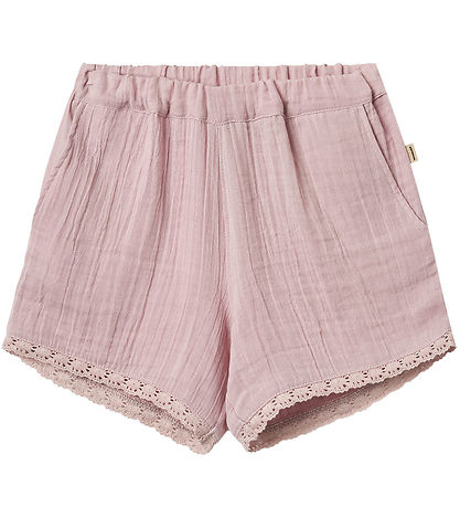 Wheat Shorts - Muslin - Eileen - Lavender Mist w. Lace