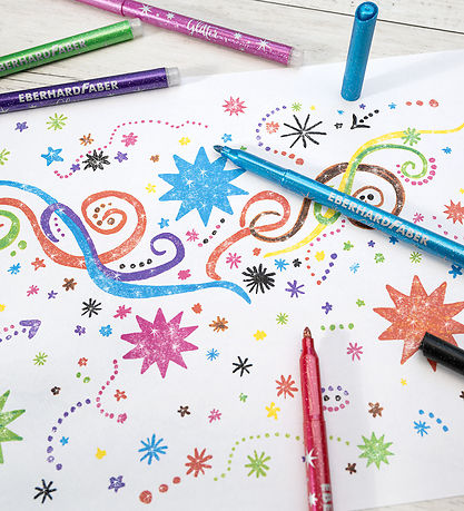 Eberhard Faber Filzstifte - 8 st. - Glitter