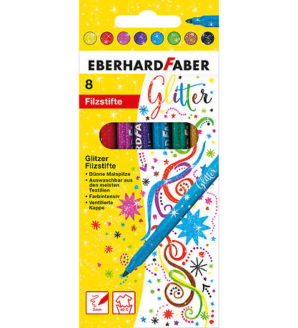 Eberhard Faber Filzstifte - 8 st. - Glitter
