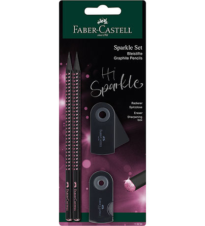 Faber-Castell Pencil set - Sparkle - 4 Parts - Black Edition - M