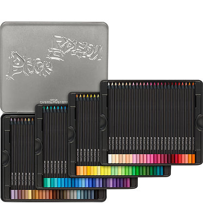 Faber-Castell Colouring Pencils - Triangular - Black Edition Tin
