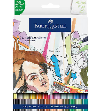 Faber-Castell Colour Markers - Goldfaber Sketch Marker - 24 pcs