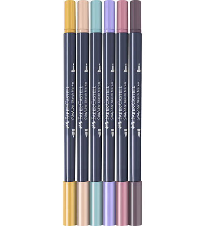 Faber-Castell Markers - 6 pcs - Goldfaber Sketch - Fashion
